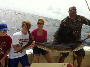 family fishing