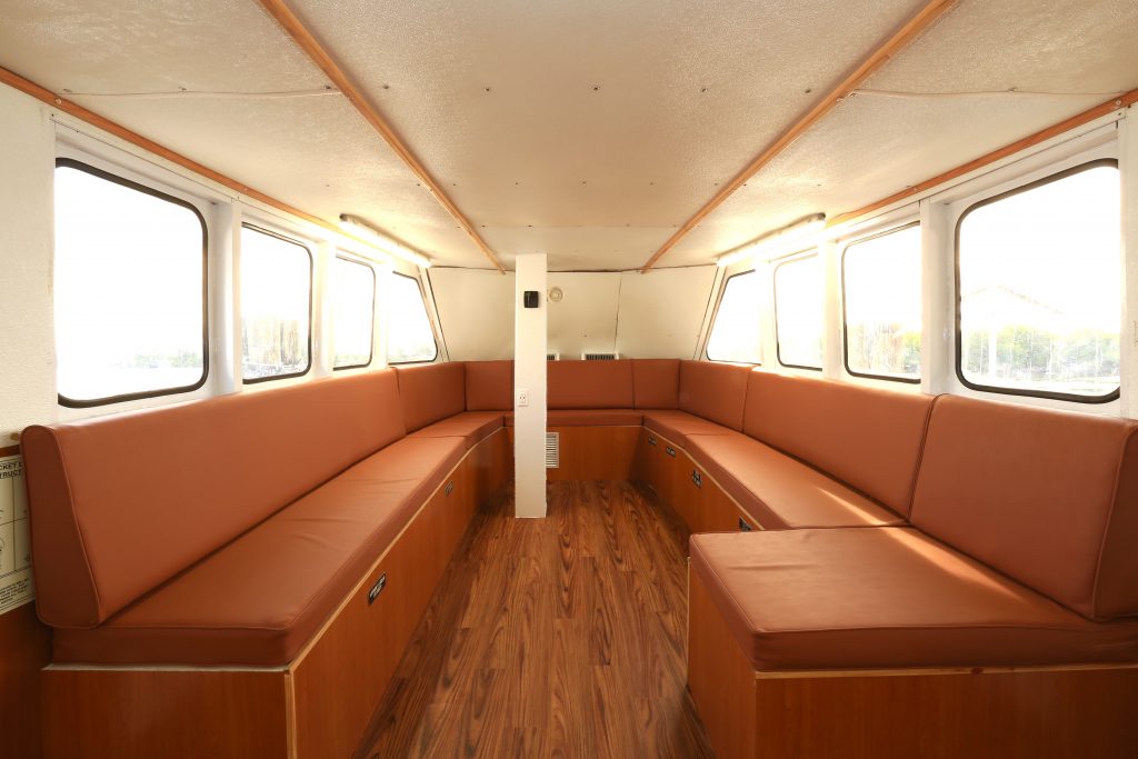 inside boat