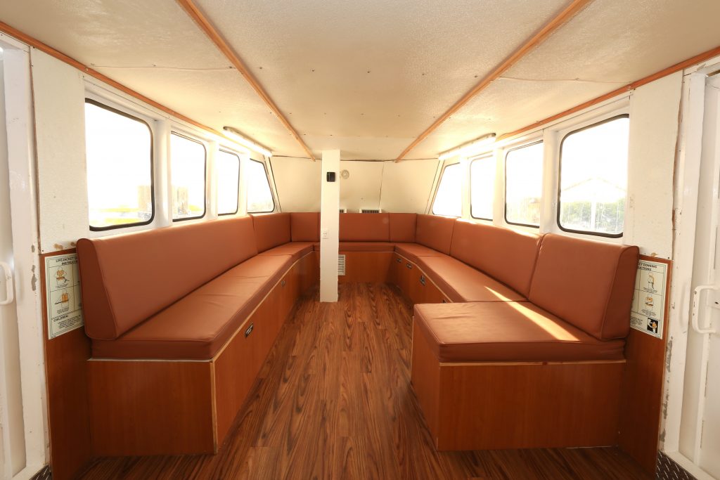 inside boat