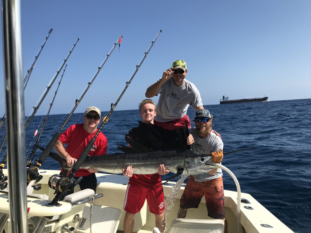 group holding Swordfish